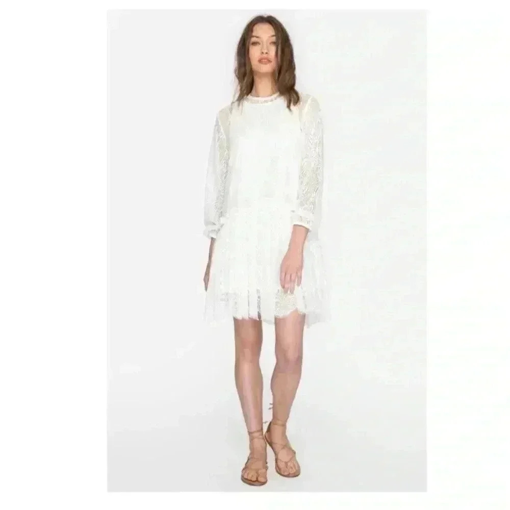 Johnny Was Bohemian Rai white Lace Dress